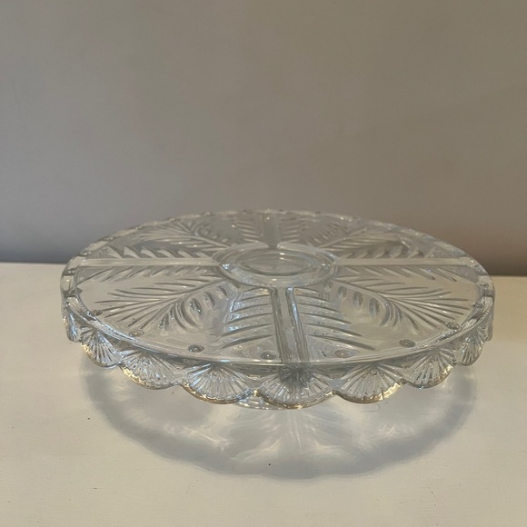 Crystal Clear Industies Portico Serving Dish/Cake Platter - Picture 4 of 7